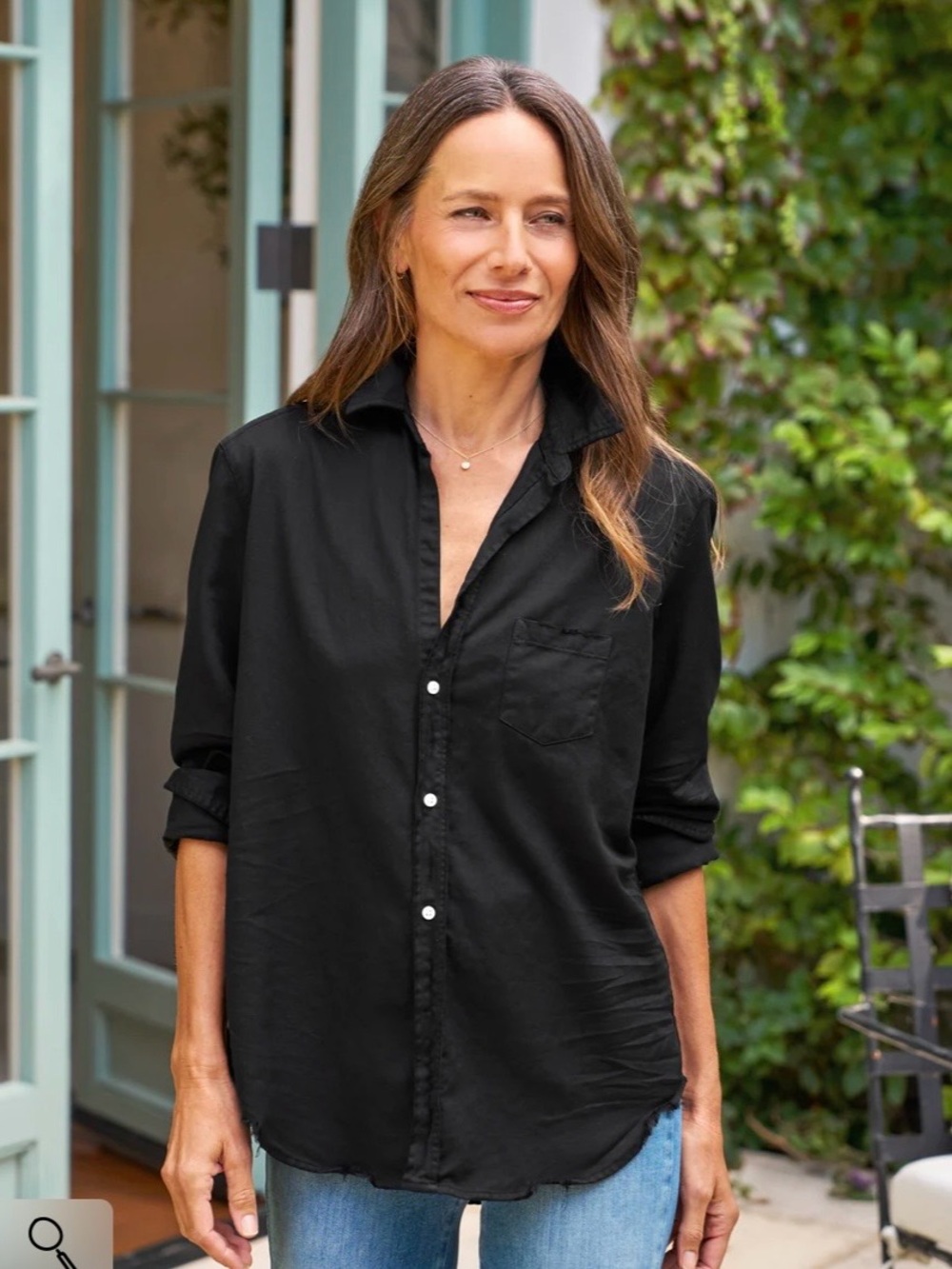 Frank & Eileen “Eileen’s” Black Famous Denim Shirt - M (gently worn)